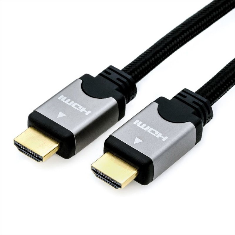 ROLINE 11.04.5851 câble HDMI 2 m HDMI Type A (Standard) Noir, Argent