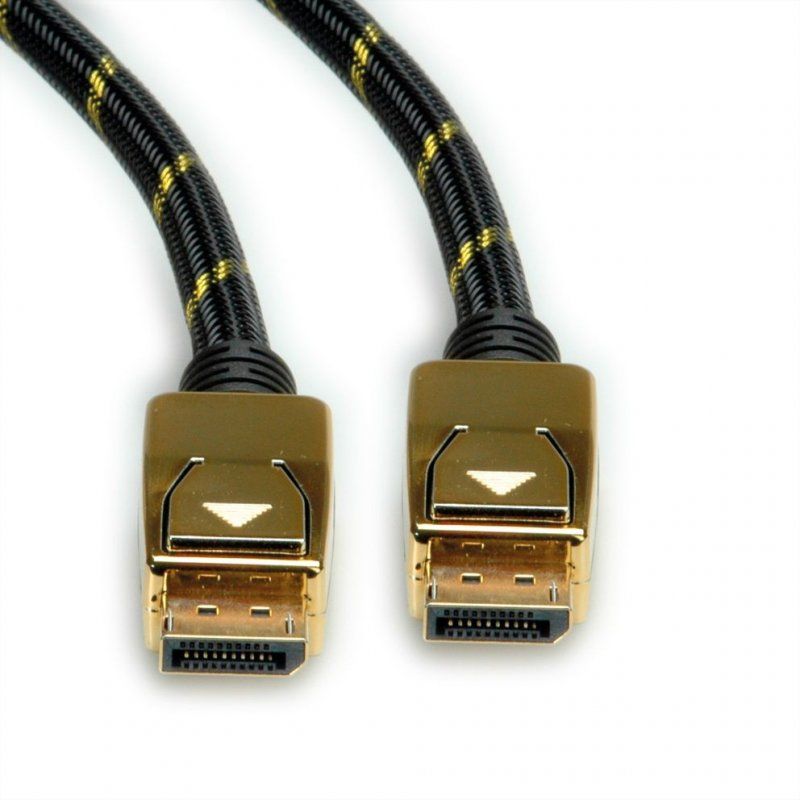 ROLINE 11.04.5921 câble DisplayPort 2 m Noir, Or