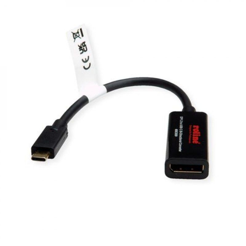 ROLINE 11.04.5957-10 USB graphics adapter 3840 x 2160 pixels Black