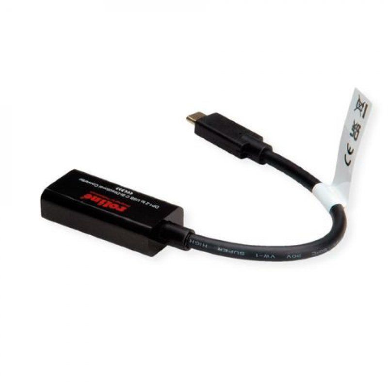 ROLINE 11.04.5957-10 USB graphics adapter 3840 x 2160 pixels Black