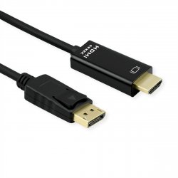 ROLINE 11.04.5995-10 1 m DisplayPort HDMI Noir