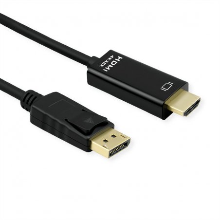 ROLINE 11.04.5995-10 1 m DisplayPort HDMI Noir