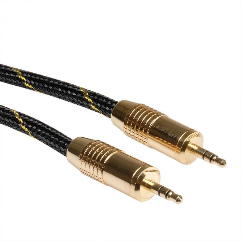 ROLINE GOLD Câble de raccordement 3,5mm audio M / M 5,0m