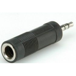 ROLINE 11.09.4443 changeur de genre de câble 3.5mm 6,35 mm Noir