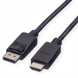 ROLINE 11445782 3 m DisplayPort HDMI Noir