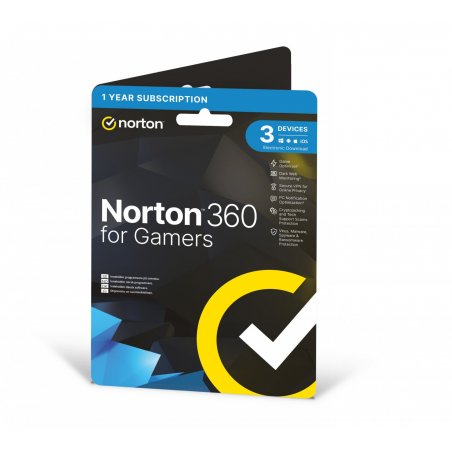 Norton - 360 for Gamers 50GB Nordic 1 User 3 Devices 12months