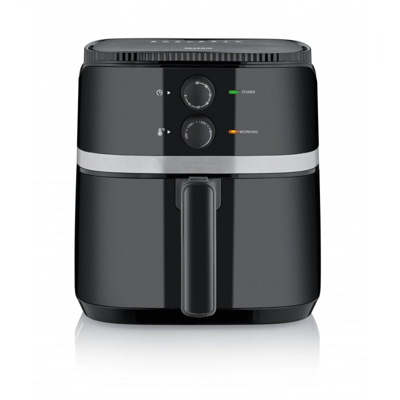 Severin FR 2452 friteuse Unique 4,3 L Autonome 1500 W Friteuse d’air chaud Noir, Argent