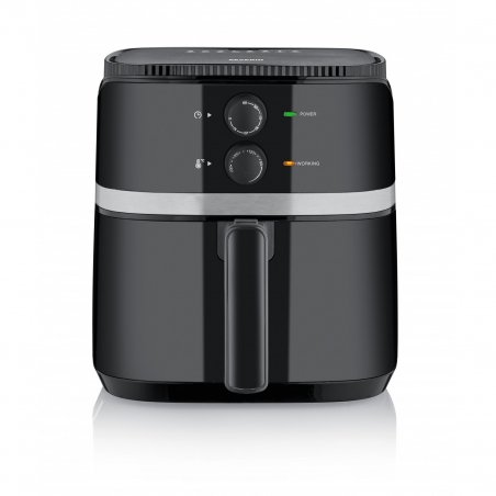 Severin FR 2452 friteuse Unique 4,3 L Autonome 1500 W Friteuse d’air chaud Noir, Argent