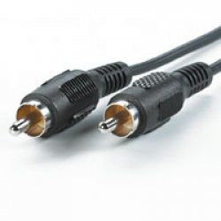 ROLINE RCA Cable, simplex ST/ST, 10m composite video cable Black
