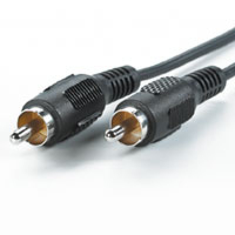 ROLINE RCA Cable, simplex ST/ST, 10m câble video composite Noir