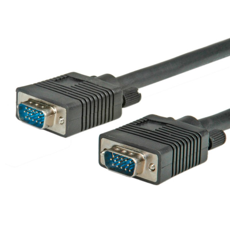 Value 11.99.5252 VGA cable 2 m VGA (D-Sub) Black