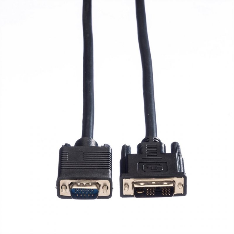 Value DVI Cable, DVI (18 5) - HD15, M/M 2 m