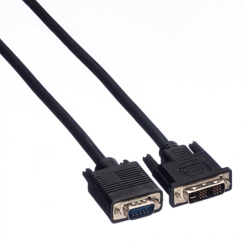 Value DVI Cable, DVI (18 5) - HD15, M/M 2 m