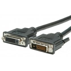 Value Monitor DVI Cable, DVI (24 1), Dual Link, M/F 1.0 m