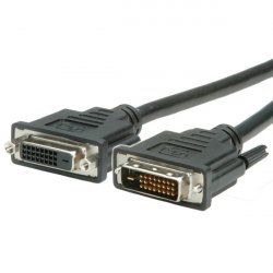 Value Câble DVI, DVI M-F, (24 1) dual link 5,0m