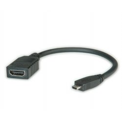 VALUE Câble MICRO HDMI M / HDMI F 0,15m