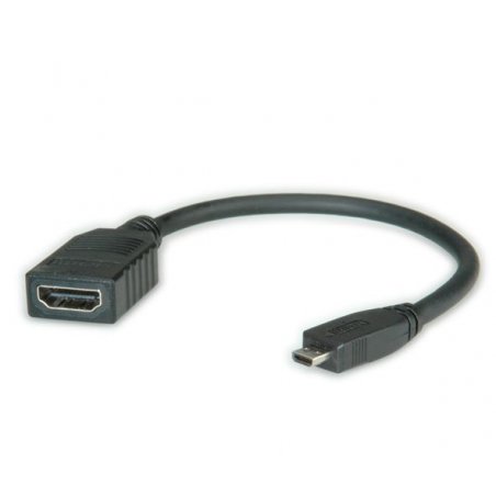Value HDMI High Speed Cable Ethernet, A - D, F/M 0.15m