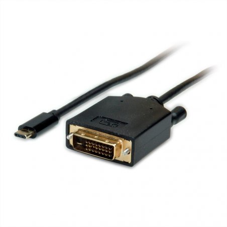 VALUE Câble ad. USB Type C-DVI, M/M, 1m