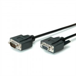 Value 11.99.6210 serial cable Black 1 m DB-9