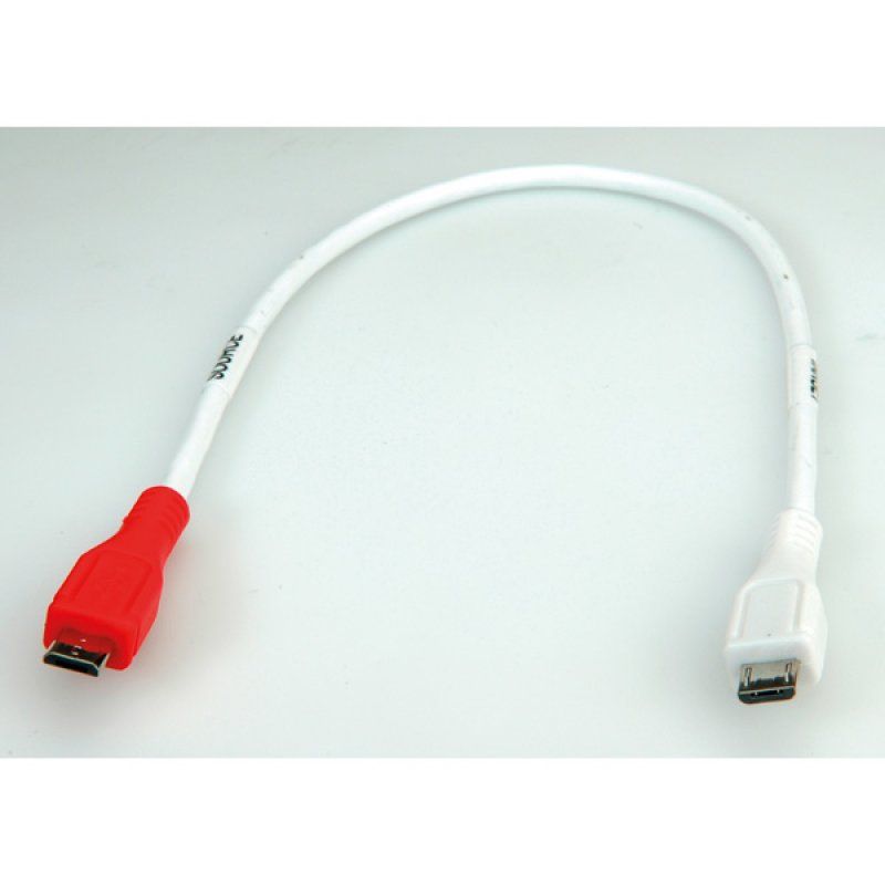 Value USB 2.0 Charging Cable, Micro B - Micro B, M/M 0.3m