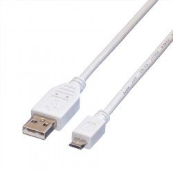 Value Câble USB 2.0, USB A mâle - Micro USB B mâle 0,15m