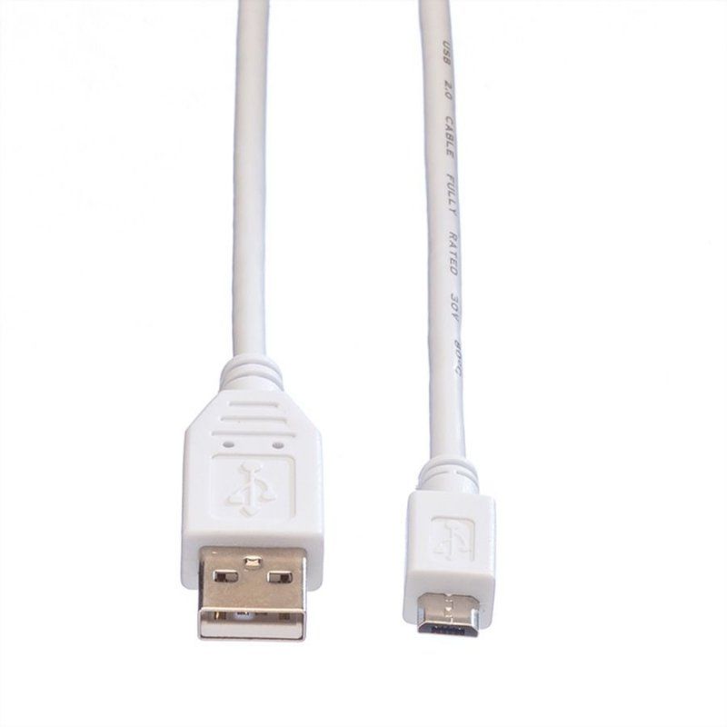 Value Câble USB 2.0, USB A mâle - Micro USB B mâle 0,15m