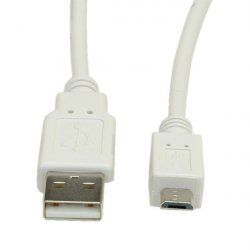 Value Câble USB 2.0, USB A mâle - Micro USB B mâle 0,8m
