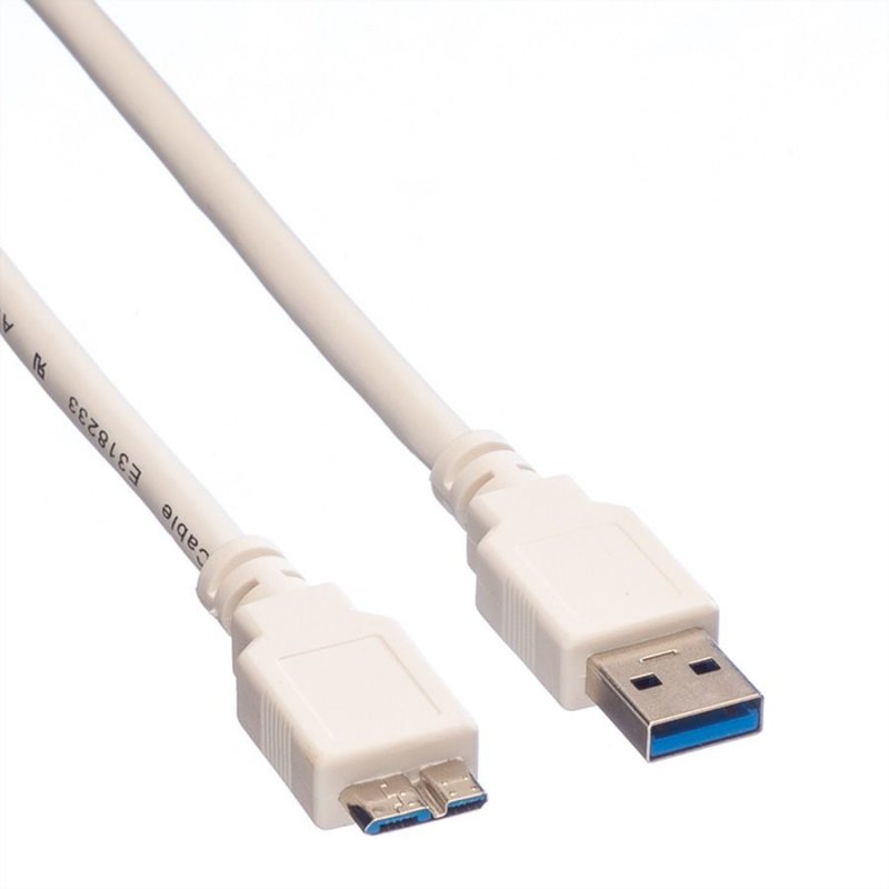 Value USB 3.0 Cable, A - Micro B, M/M 0.15m