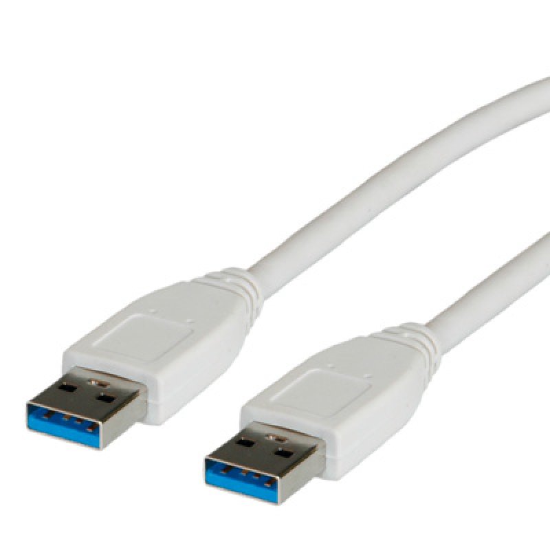 VALUE Câble USB3.2 Gen1, Type A-A, blanc, 3m