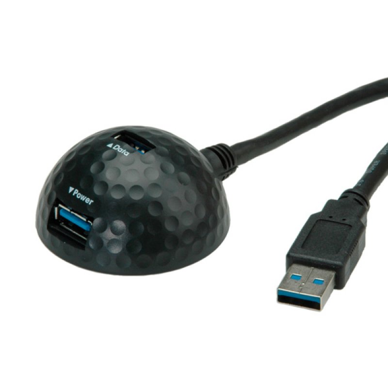 VALUE Câble USB3.2 Gen1, dôme, noir, 1,5m