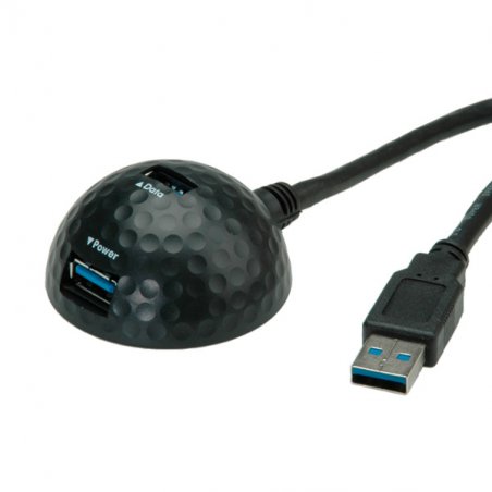 Value Câble USB 3.0 dôme, noir 1,5m