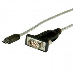 ROLINE 12.02.1164 câble Série Noir 1,8 m USB Type-C DB-9