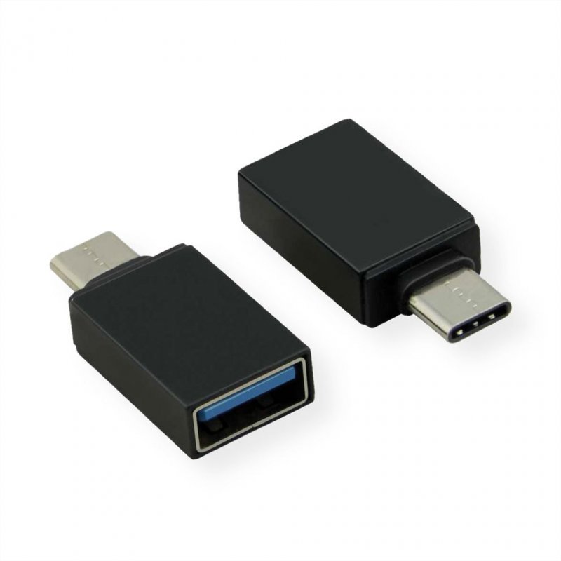 ROLINE 12.03.2997 changeur de genre de câble USB-C USB-A Noir