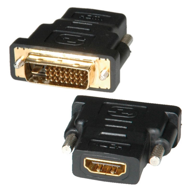 ROLINE Adaptateur HDMI-DVI, HDMI F - DVI-D M