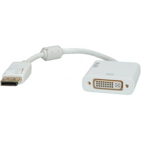 ROLINE 12.03.3136 video cable adapter 0.15 m DisplayPort DVI-D White