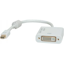 ROLINE 12.03.3137 câble vidéo et adaptateur 0,1 m Mini DisplayPort DVI-D Blanc