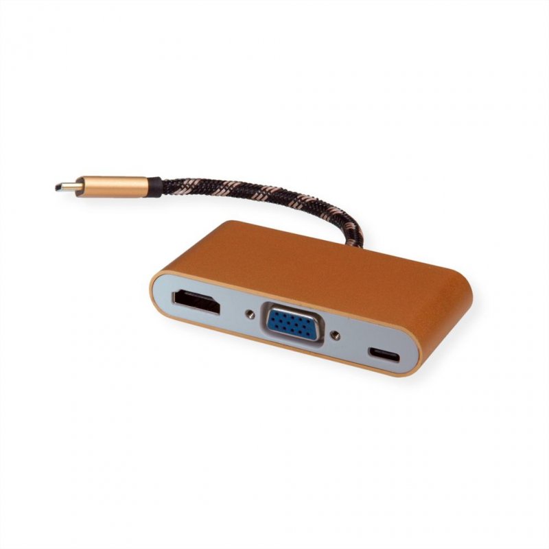 ROLINE GOLD USB3.2 type C-HDMI/VGA PD