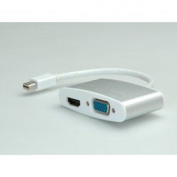 ROLINE Câble 4K2K,MiniDP-VGA/HDMI,M/F