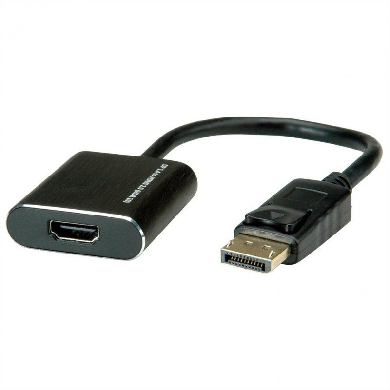 ROLINE 12.03.3164 câble vidéo et adaptateur 0,15 m DisplayPort HDMI Type A (Standard) Noir