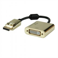 ROLINE GOLD ADAPTATEUR DP M/DVI F 0,15M 2160P 4K 30HZ