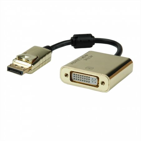 ROLINE GOLD ADAPTATEUR DP M/DVI F 0,15M 2160P 4K 30HZ