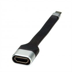 ROLINE Câble USB3.1 C-HDMI, M/F, 0.15cm