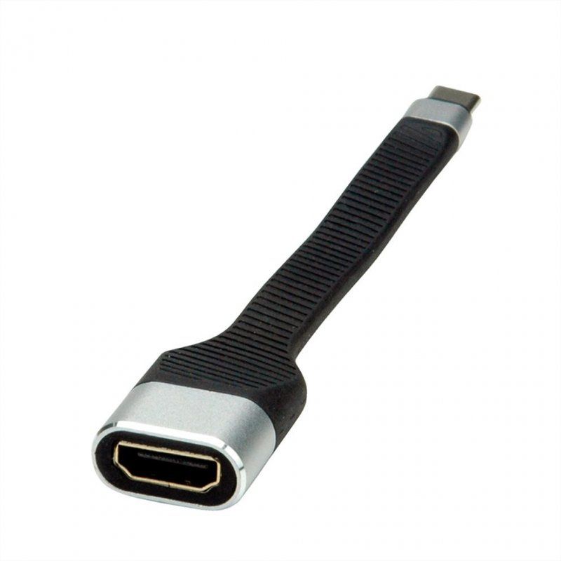 ROLINE Câble USB3.1 C-HDMI, M/F, 0.15cm