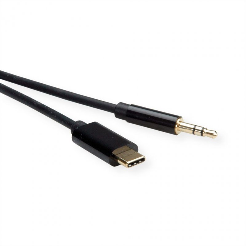 ROLINE 12033218 câble audio 3 m 3,5mm USB Type-C Noir