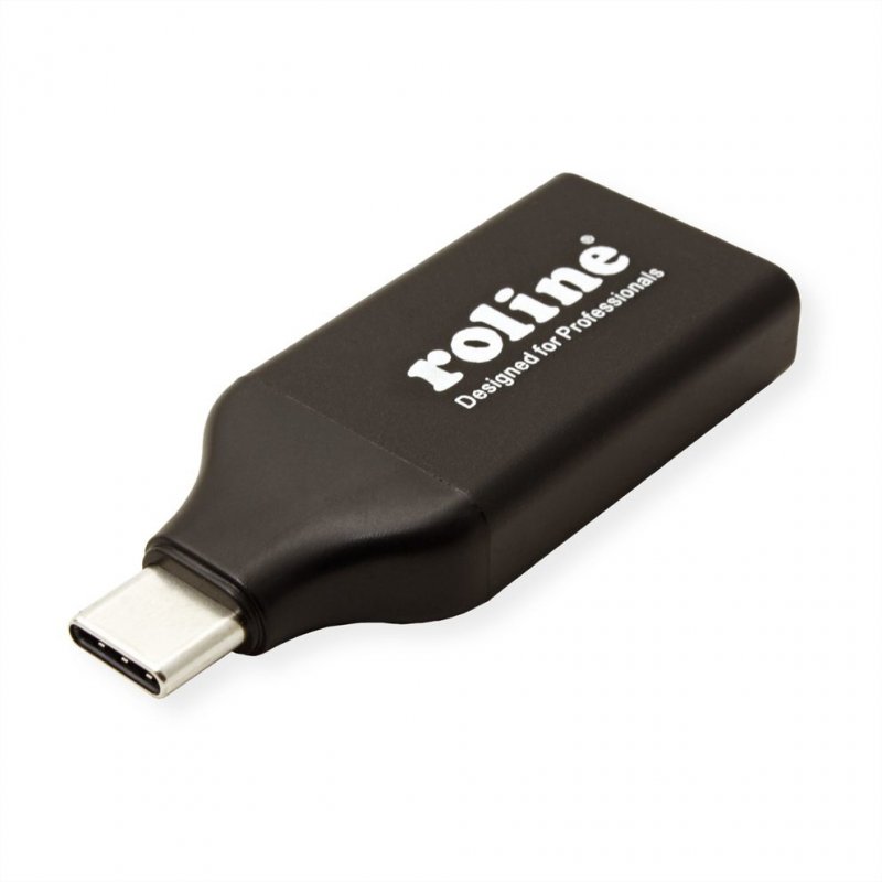 ROLINE 12.03.3227 USB graphics adapter 4096 x 2560 pixels Black