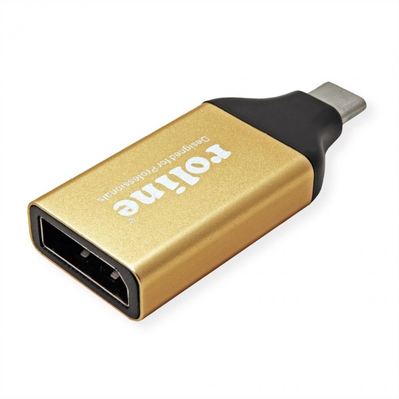 ROLINE 12.03.3232 USB graphics adapter 4096 x 2560 pixels Gold