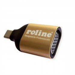 ROLINE 12.03.3233 adaptateur graphique USB 1920 x 1080 pixels Or