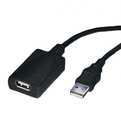 ROLINE RALLONGE ACTIVE USB 2.0 NOIRE 5m