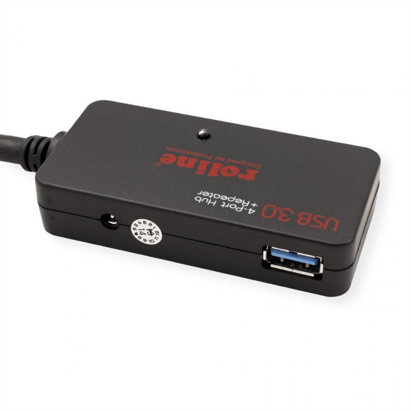 ROLINE Hub USB3.2 Gen1, 4P,Repeater, 10m