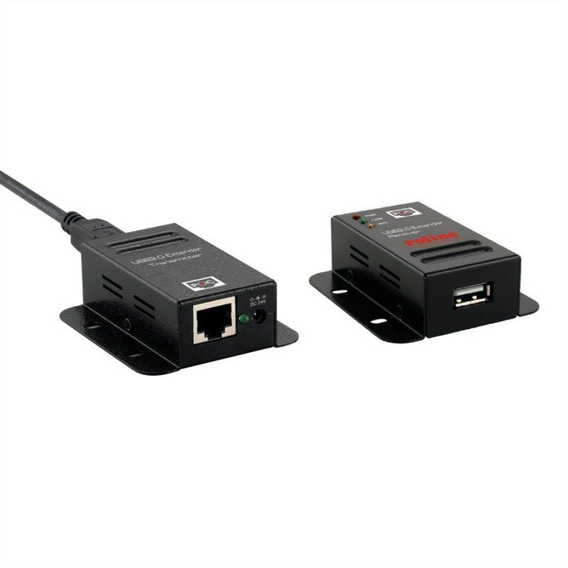 ROLINE 12.04.1102 AV extender AV transmitter & receiver Black